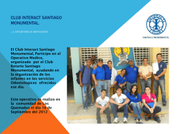 Presentación de PowerPoint - Club Rotario Santiago Monumental