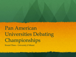 Pan American Universities Debating Championships