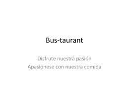 Bus-taurant - menu-bus