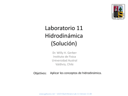 Laboratorio 11 Hidrostática