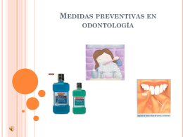 Medidas preventivas en odontología