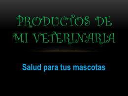 Productos de mi veterinaria