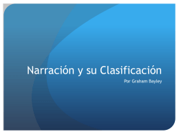 Narración y su Clasificación - profezamudio-spV-2010