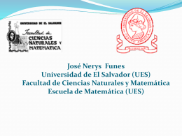 Escuela de Matemática (UES)