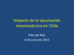 Impacto de la vacunación neumocóccica en Chile