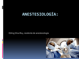 Anestesiología: - eVirtual UASLP