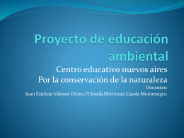 Proyecto de educación ambiental