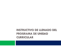 instructivo de llenado del programa de unidad curricular