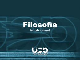 filosofia institucional - Universidad Politécnica Bicentenario