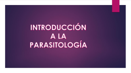 introducción a la parasitología