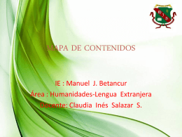 MAPA DE CONTENIDOS - Institución Educativa Manuel J. Betancur