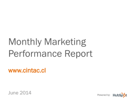 Yoursite Monthly Marketing Performance Report