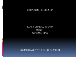GRUPOS DE REFERENCIA - COMPORTAMIENTO352AD