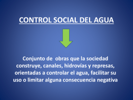 CONTROL SOCIAL DEL AGUA