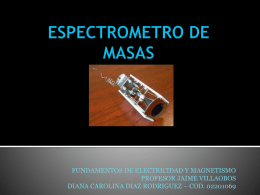 ESPECTROMETRO DE MASAS