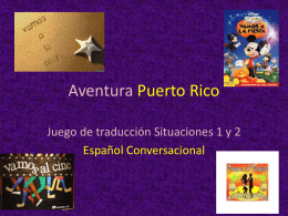 Juego de traduccion Situaciones 1 y 2