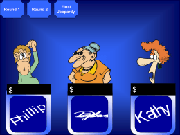 Enter Answer Here for Final Jeopardy