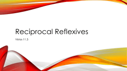 Reciprocal Reflexives PPP