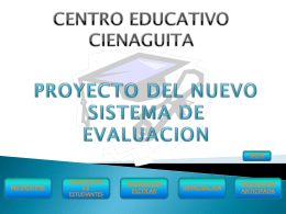PROPUESTA DE EVALUACION