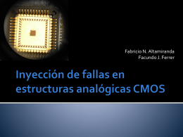 Inyección de fallas en estructuras analógicas CMOS