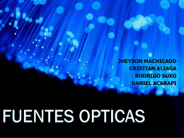 FIBRA ÓPTICA - Comunicaciones Opticas