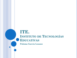ITE. Instituto de Tecnologías Educativas Paloma