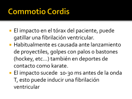 Commotio Cordis - Medicina del Deporte UCA