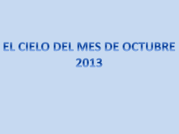 EL CIELO DEL MES DE OCTUBRE 2013