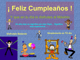 Feliz Cumpleaños ! - PresentacionesWeb