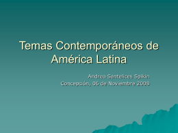 Temas Contemporáneos de América Latina
