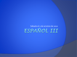 ESpañol III
