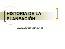 HISTORIA DE LA PLANEACIÓN