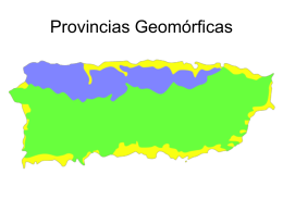 Provincias Geomórficas