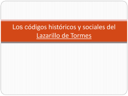 Los códigos históricos y sociales del Lazarillo de