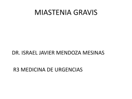 MIASTENIA GRAVIS CLASEx