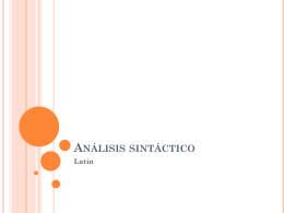 Análisis sintáctico la