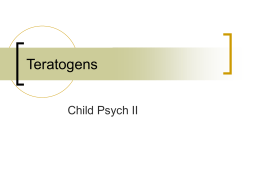 Teratogens - Nisky Schools Home Page