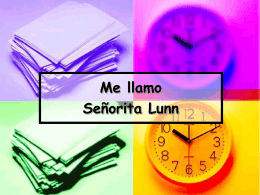 Señorita Lunn - Languages Resources