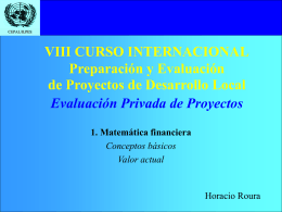 VIII CURSO INTERNACIONAL Preparación y Evaluación