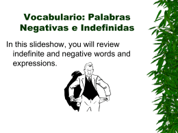 Vocabulario, Lección 7