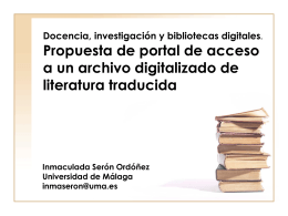 Diapositiva 1 - Inicio - Universidad de Málaga