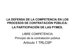 LIBRE COMPETENCIA - Fundación Ramón Sáinz de