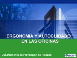 Ergonomía y Autocuidado en el puesto de trabajo