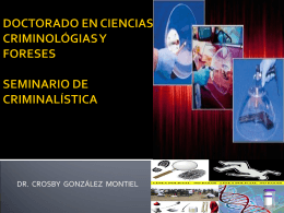 Diapositiva 1 - Dr. Crosby González Montiel