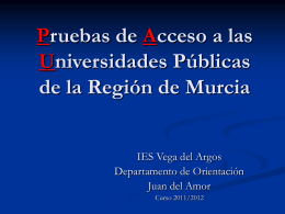 Prueba de Acceso a las Universidades Públicas de