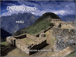 CHOQUEQUIRAO - Consulado Geral do Peru