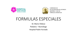 FORMULAS ESPECIALES - Fundación Lucas Sierra