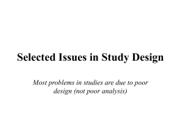 Study Design - San Jose State University