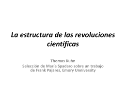 La estructura de las revoluciones científicas
