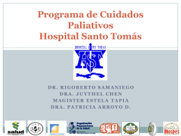 Programa de Cuidados Paliativos Hospital Santo